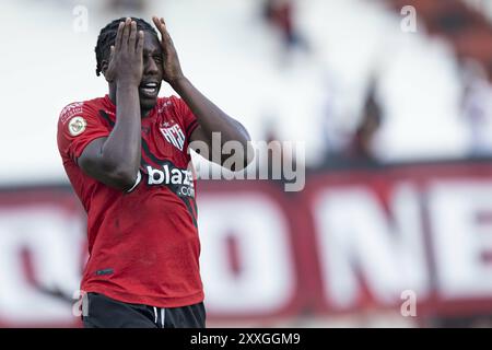 GO - GOIANIA - 08/24/2024 - BRAZILIAN A 2024, ATLETICO-GO x JUVENTUDE - Hurtado player of Atletico-GO during the match against Juventude at the Antonio Accioly stadium for the Brazilian A 2024 championship. Photo: Heber Gomes/AGIF Credit: AGIF/Alamy Live News Stock Photo