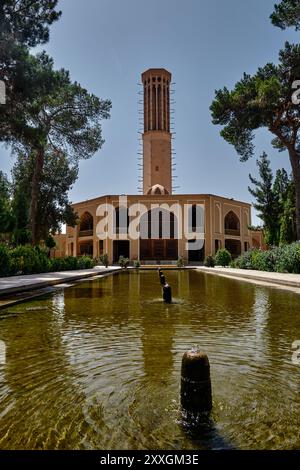 Dowlatabad Garden, Yazd, Iran, low angle photo Stock Photo