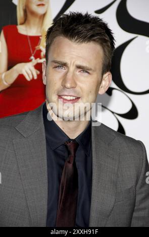 WESTWOOD, CA, SEPTEMBER 19, 2011: Chris Evans at the Los Angeles premiere of 'What's Your Number?' held at the Westwood Village Theater in Westwood, U Stock Photo