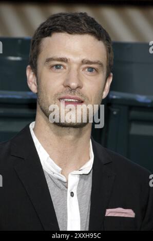 Justin Timberlake at the Los Angeles premiere of 'Trouble With The Curve' held at the Mann's Village Theatre in Westwood on September 19, 2012 Stock Photo