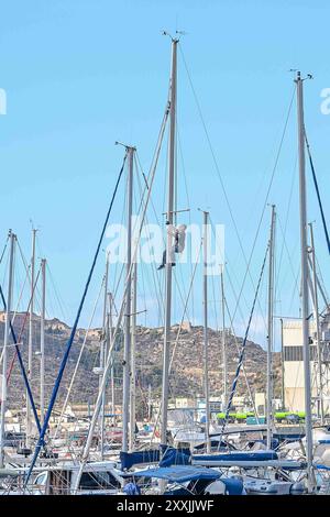 Cartagena Spain, 20 August 2024, Partial view of Cartagena football