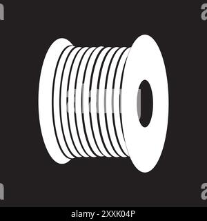 cable roller icon vector illustration logo design Stock Vector