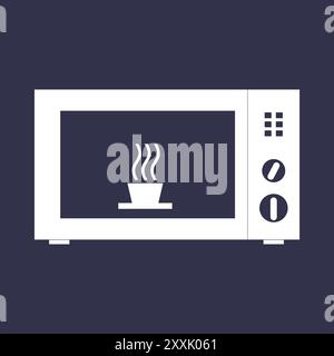 microwave oven icon vector illustration logo design Stock Vector
