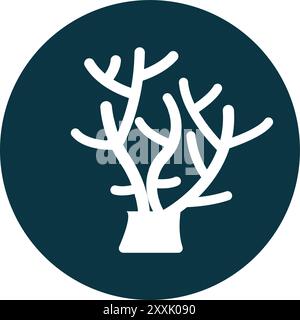 coral reef icon vector illustrstion symbol design Stock Vector