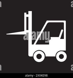 forklift icon vector illustrstion symbol design Stock Vector