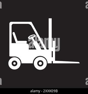 forklift icon vector illustrstion symbol design Stock Vector