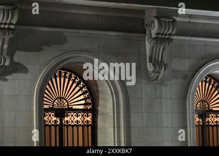 Architectural detail of the North Carolina Court of Appeals building in Raleigh. The 1913 building started life as the state library. Stock Photo