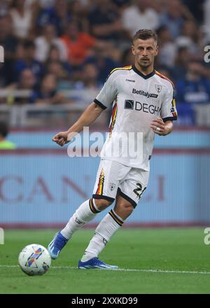 Ylber Ramadani of Lecce during the serie A Enilive match between SS ...
