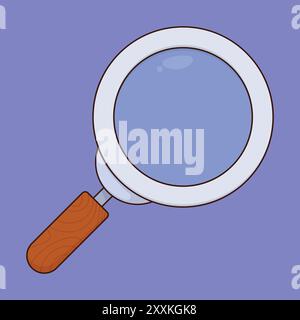 magnifying glass vector icon. magnifying glass education tool vector icon Stock Vector
