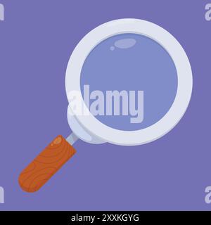 magnifying glass vector icon. magnifying glass education tool vector icon Stock Vector