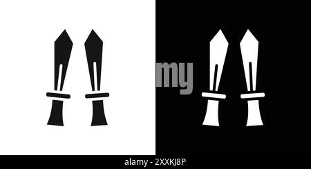 Xifos icon logo sign vector outline in black and white color Stock Vector