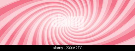Vortex spiral twirl icon in flat style. Radial ice cream background vector illustration on isolated background. Yogurt sign business concept. Stock Vector