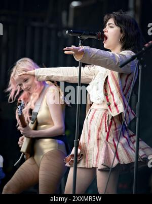 EDITORIAL USE ONLY The Last Dinner Party lead singer Abigail Morris