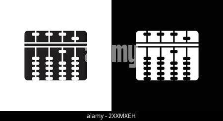 Abacus icon vector logo set collection or bundle pack group Stock Vector