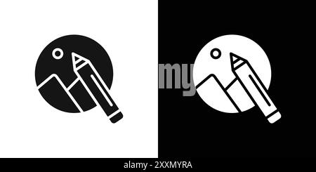 Edit Image Icon vector logo set collection or bundle pack group Stock Vector