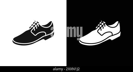 Men Shoes Icon vector logo set collection or bundle pack group Stock Vector