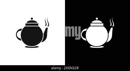 Teapot icon vector logo set collection or bundle pack group Stock Vector