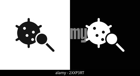 Oncology department icon Black line art vector in black and white outline set collection sign Stock Vector