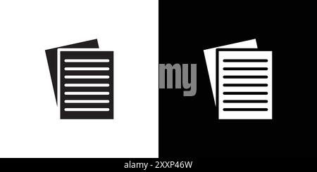 Script icon Black line art vector in black and white outline set collection sign Stock Vector