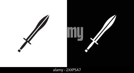 Xifos icon Black line art vector in black and white outline set collection sign Stock Vector