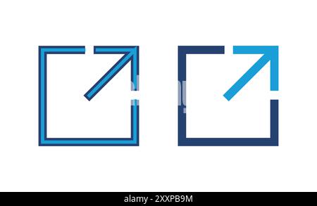 External link icon vector. link icon vector. hyperlink symbol Stock Vector