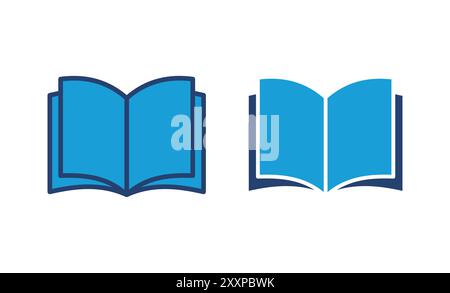 Book icon vector. open book icon vector. ebook icon Stock Vector