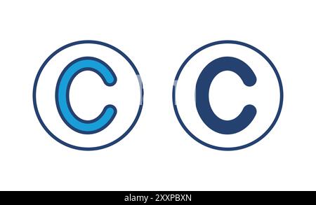 Copyright icon vector. copyright symbols Stock Vector
