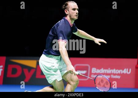 Kanagawa, Japan. 25th Aug, 2024. Alex Lanier (FRA) Badminton : Daihatsu Japan Open 2024 Men's Singles final match at Yokohama Arena in Kanagawa, Japan . Credit: AFLO/Alamy Live News Stock Photo