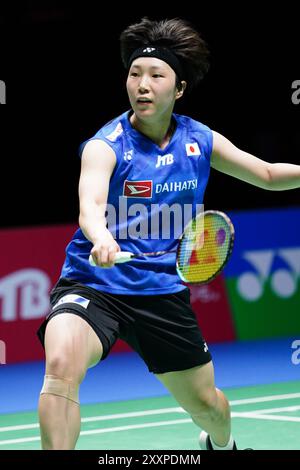 Kanagawa, Japan. 25th Aug, 2024. Akane Yamaguchi (JPN) Badminton : Daihatsu Japan Open 2024 Women's Singles final match at Yokohama Arena in Kanagawa, Japan . Credit: AFLO/Alamy Live News Stock Photo