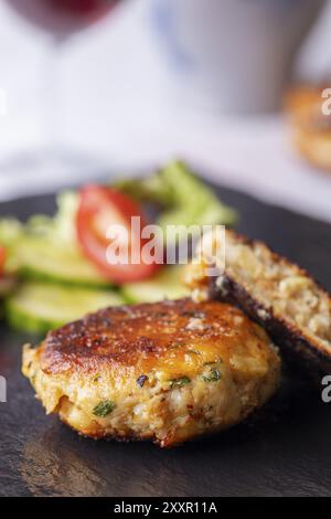Bavarian cheese dumplings a cheese dumpling Stock Photo