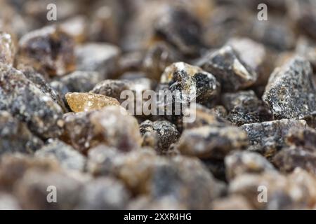 Brown Rock Candy (detailed close-up shot, selective focus) Stock Photo