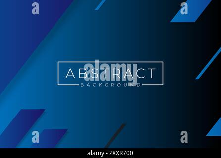 Dark Blue Abstract Landscape Vector 3D Background with Paper Cut shapes and Colorful Carving Art for Business Presentations Flyers Posters and Screen Stock Vector
