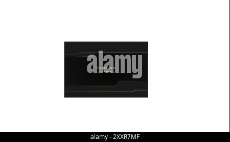 Modern Futuristic Luxury Abstract Dark Grey Metallic Gold Light Background Design. Vector illustration Stock Vector
