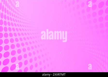 Pink Background with Dots Patter for Beauty Feminine Background. Vector Illustration Stock Vector