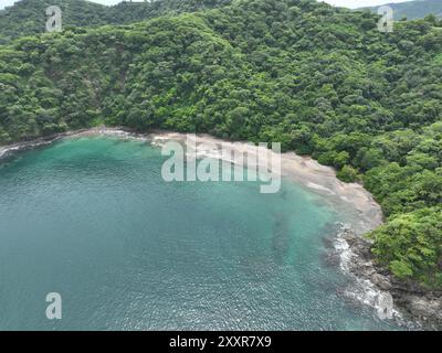 Aerial View of Ocotal Beach near Playas del Coco in Guanacaste, Costa Rica Stock Photo