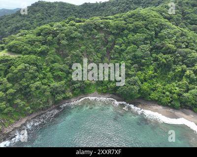 Aerial View of Ocotal Beach near Playas del Coco in Guanacaste, Costa Rica Stock Photo