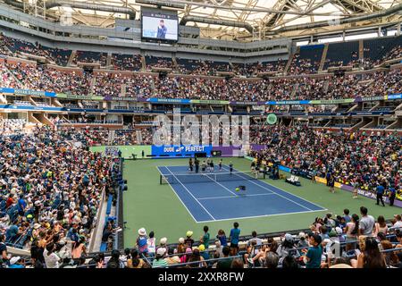 Flushing NY, USA. 24th Aug, 2024. US Open 2024 Arthur Ashe Kids’ Day Stock Photo