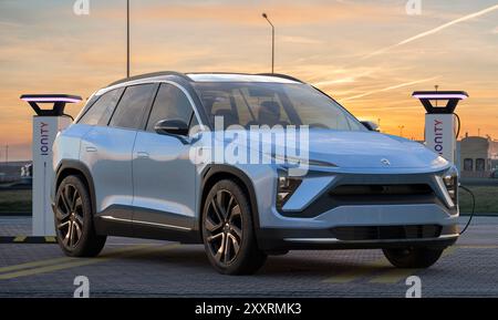 NIO ES6 Intelligent Electric SUV Model Stock Photo