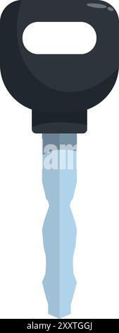 Modern car key with remote control is ready to unlock your vehicle Stock Vector