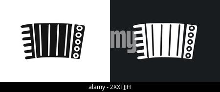 accordion icon linear vector graphics sign or symbol set for web app ui Stock Vector