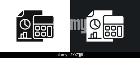 accounting icon linear vector graphics sign or symbol set for web app ui Stock Vector