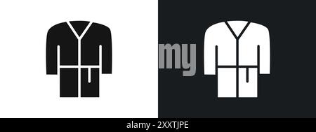 bathrobe icon linear vector graphics sign or symbol set for web app ui Stock Vector