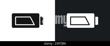 Charging battery icon linear vector graphics sign or symbol set for web app ui Stock Vector