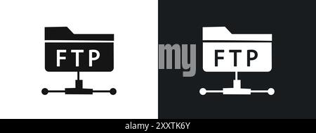 FTP navigate up icon linear vector graphics sign or symbol set for web app ui Stock Vector