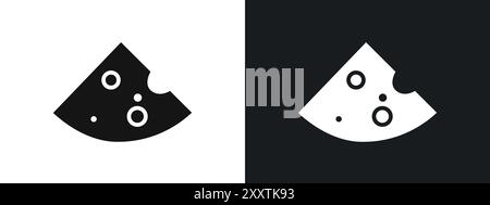 cheese icon linear vector graphics sign or symbol set for web app ui Stock Vector
