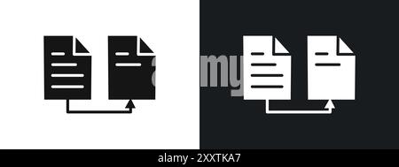 Data transferring icon linear vector graphics sign or symbol set for web app ui Stock Vector