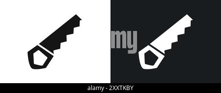hacksaw icon linear vector graphics sign or symbol set for web app ui Stock Vector