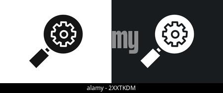 due diligence icon linear vector graphics sign or symbol set for web app ui Stock Vector