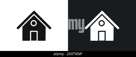 Home icon linear vector graphics sign or symbol set for web app ui Stock Vector