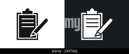 paperwork icon linear vector graphics sign or symbol set for web app ui Stock Vector